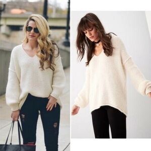 Free People All Mine Sweater SOLD OUT Alpaca Cotton  Blend Size Small